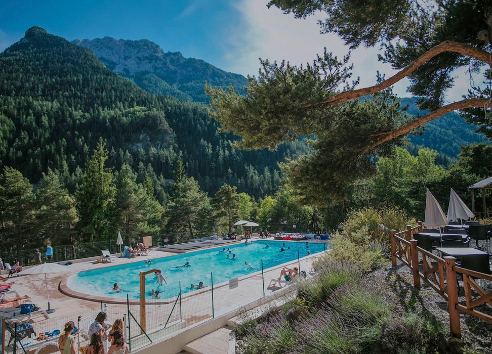 piscine chauffee camping barcelonnette